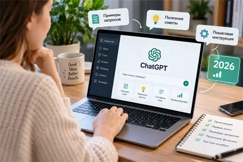 ChatGPT для новичков: как начать работу и получать точные ответы в 2026 году