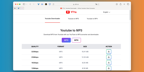 Как скачать музыку с ютуба с помощью онлайн-сервиса YT1s