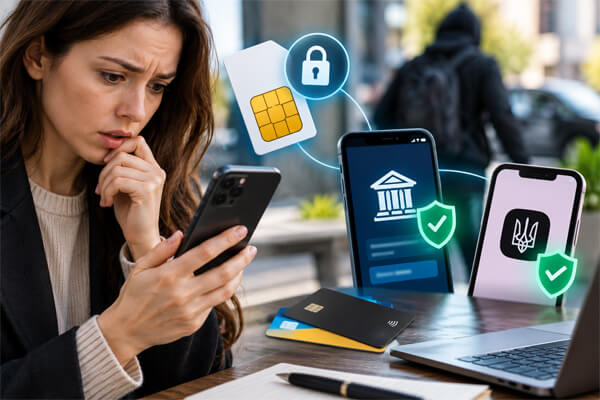 Что делать с SIM, банком и важными сервисами в Украине