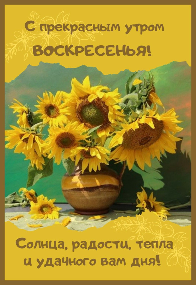 С добрым воскресным утром