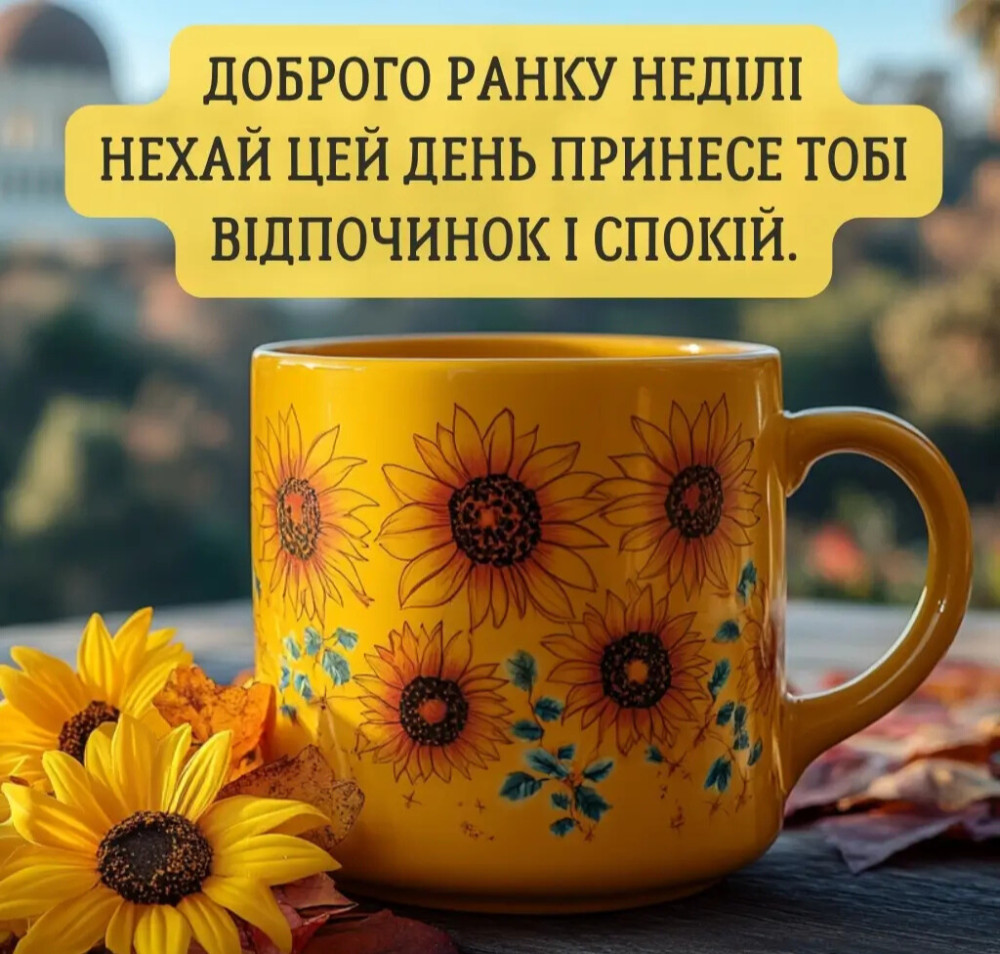З доброго недільного ранку