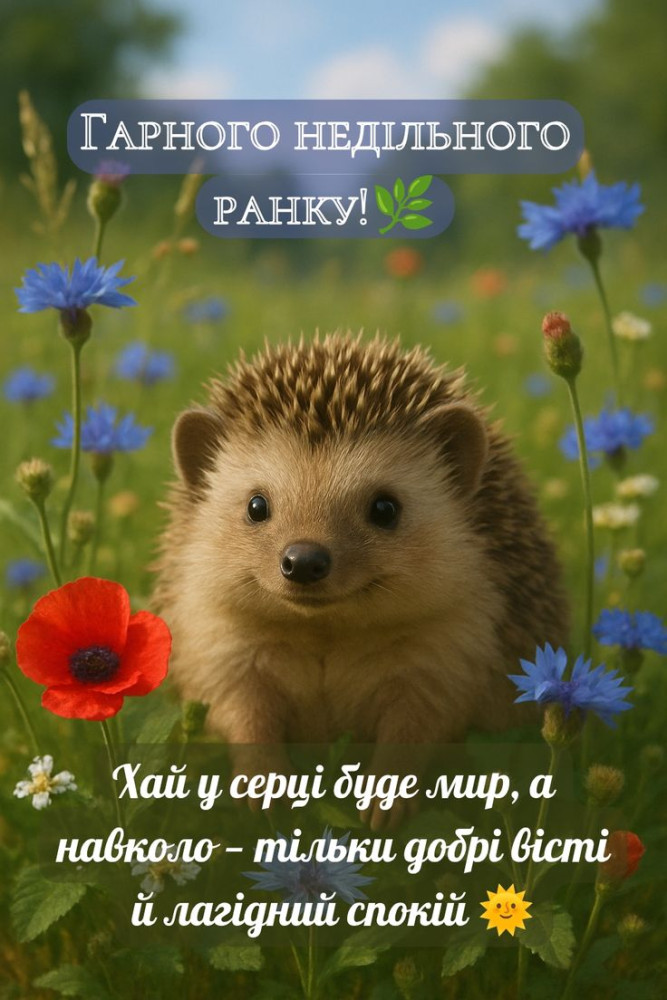 З доброго недільного ранку